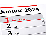   Neujahr, 1. Januar, 2024