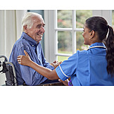   Home, Communication, Old Nurse, Touch, Nursing Home, Old Care, Home Visit