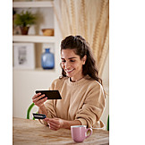  Home, Credit Card, Online, Scanning, Smart Phone