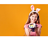   Girl, Easter, Easter Nest, Childhood