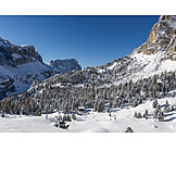   Winter, Mountains, Dolomites
