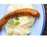   Sausage, Mashed Potato