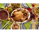   Festessen, Thanksgiving, Kürbiskuchen