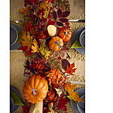   Tischgedeck, Herbstdekoration, Thanksgiving
