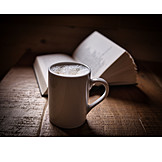   Kaffee, Buch, Lesen