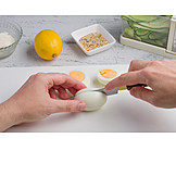   Egg, Preparation, Cutting