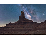   Sternenhimmel, Monument Valley, Navajo Nation Reservation