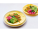   Farbenfroh, Vegetarisch, Taco, Sommerküche