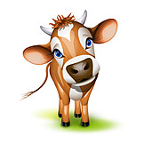   Cow, Illustration, Cartoon