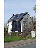   Wohnhaus, Sonnenenergie, Photovoltaikanlage