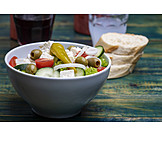   Salat, Griechischer Salat, Fetasalat