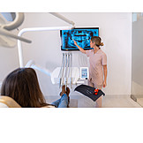   X-ray Image, Patient, Dentist, Consult, Explain