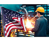   Industrie, Usa, Produktion, Konjunktur