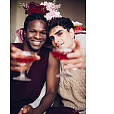   Couple, Smiling, Love, Cheers, Gay