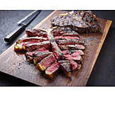   Sliced, Beef Steak, Barbecue