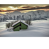   Winter Landscape, Snowy, European Alps