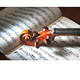   Violin, Sheet Music, Music
