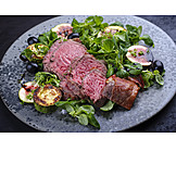   Salat, Filet Mignon, Low-carb