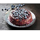   Cake, Blueberry Pie