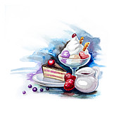   Illustration, Cake