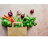   Vegetable, Ecologically, Paper Bag