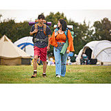   Paar, Camping, Festivalbesucher