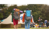  Gepäck, Campen, Festivalbesucher