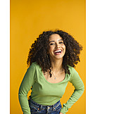   Young Woman, Laughing, Carefree
