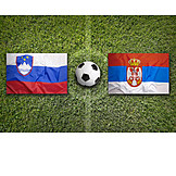   Soccer, European Championship, Slovenia, Serbia